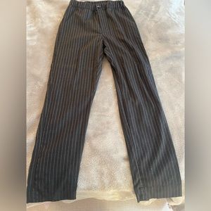 John Galt white and grey stripped pants